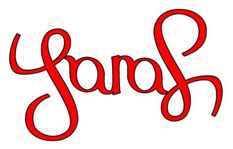 sarah ambigram